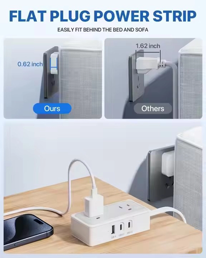 2 Outlets Us Power Strip