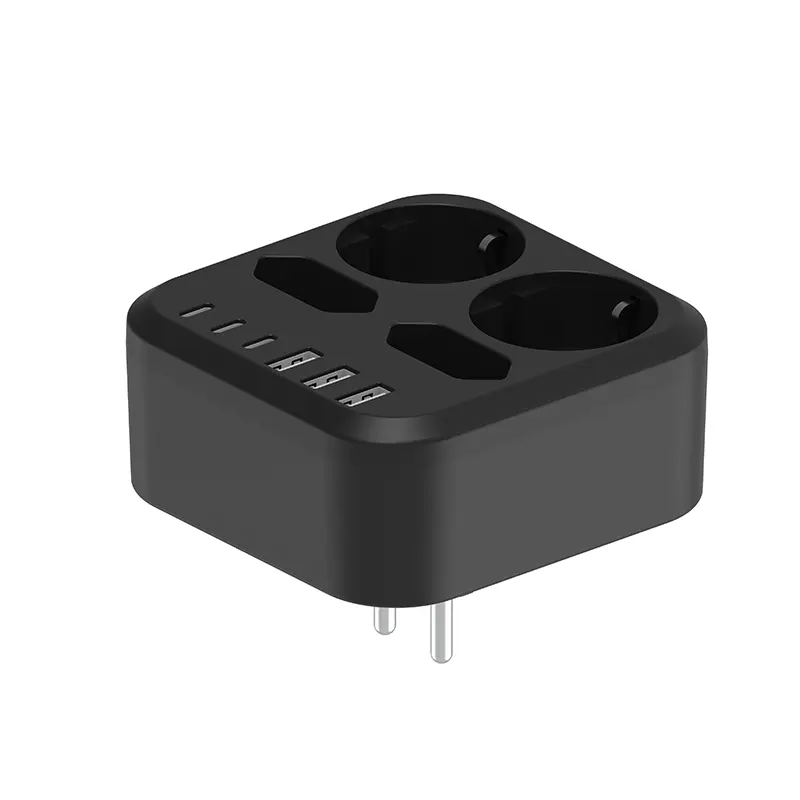 4 Outlets EU Wall Power Strip