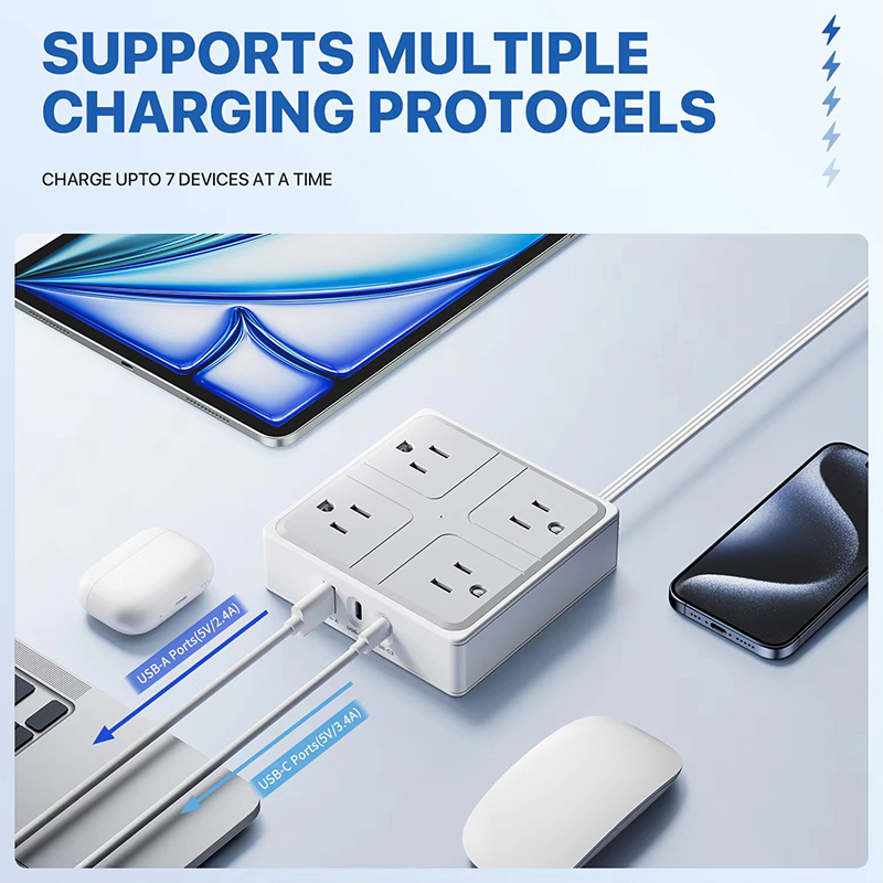 4 Outlets Us Power Strip