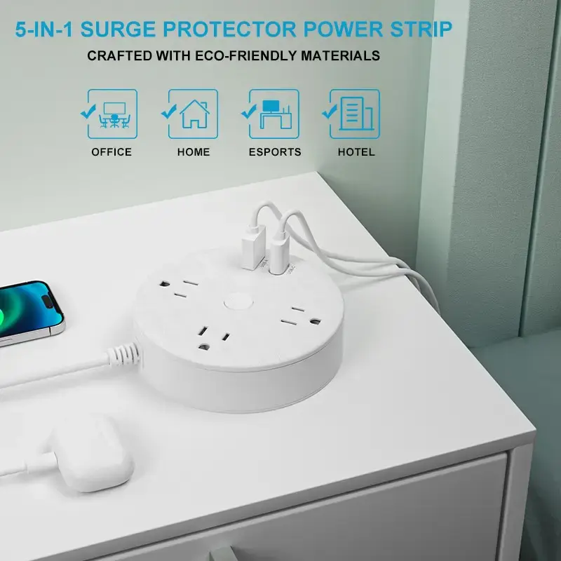 3 Outlets Us Power Strip