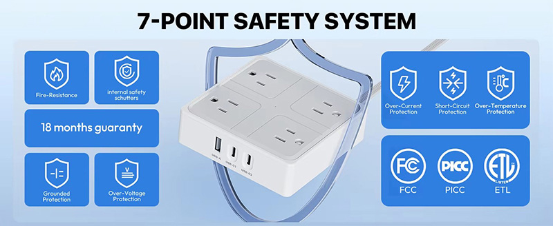 4 Outlets Us Power Strip